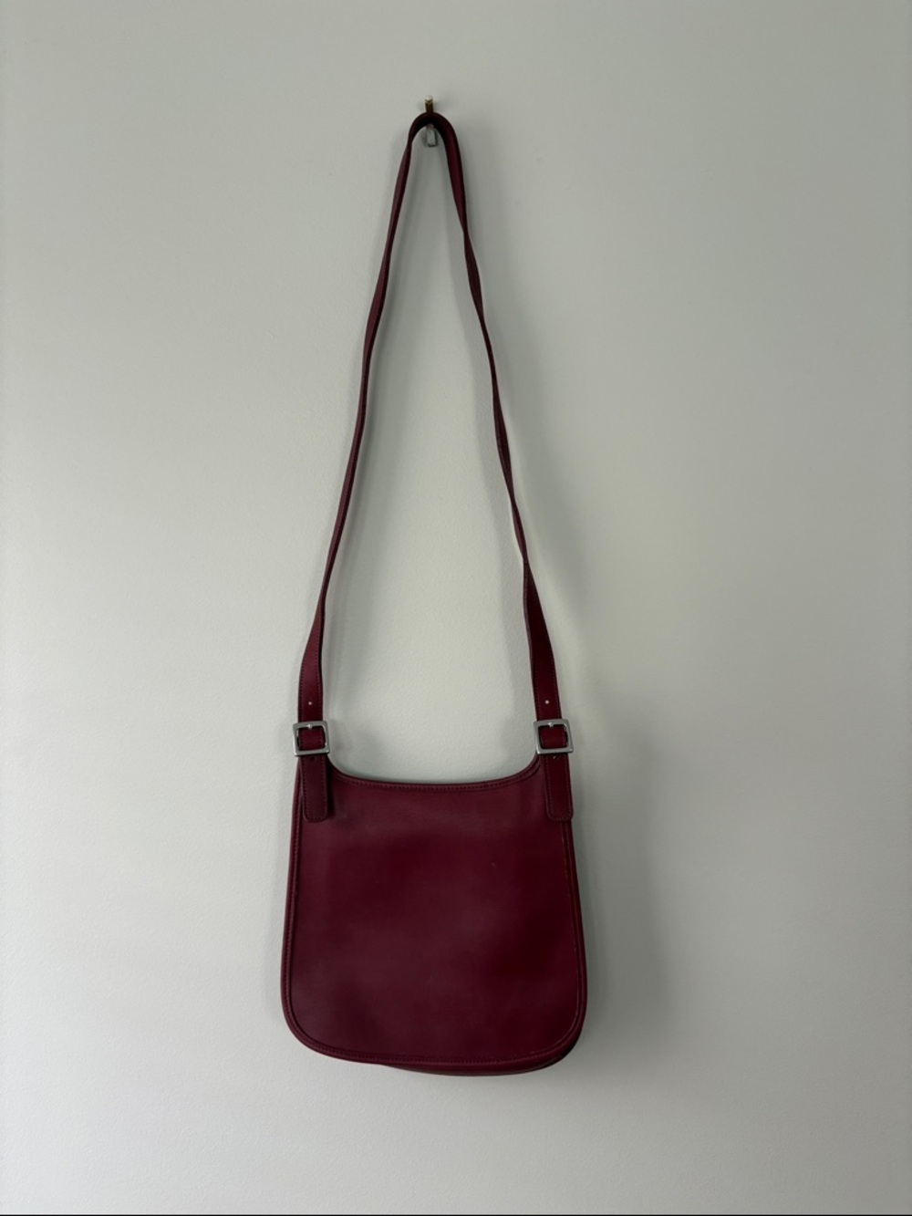Coach Wine Leather Shoulder Bag